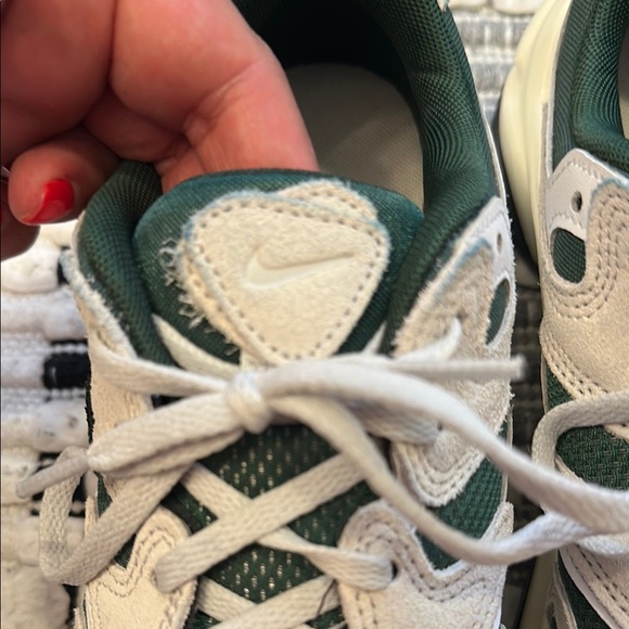 Nike womens Green and White Sneakers - Picture 2 of 6